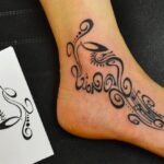 Petit tatouage pied réalisé à Aix-en-Provence