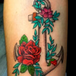 Tatouage d'encre en couleur