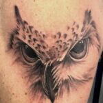 Tatouage réaliste d'une chouette