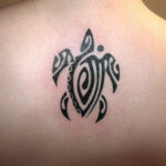 Tatouage maori de tortue