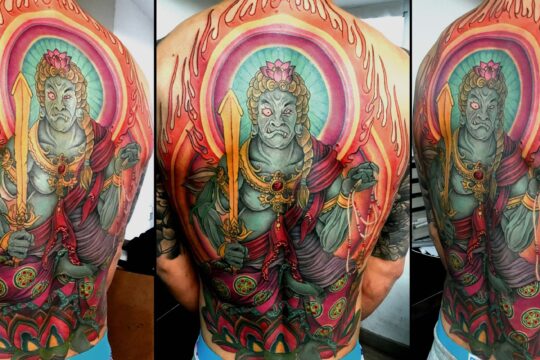 Tatouage japonais de fudo myoo