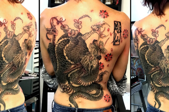 Tatouage dragon japonais traditionnel