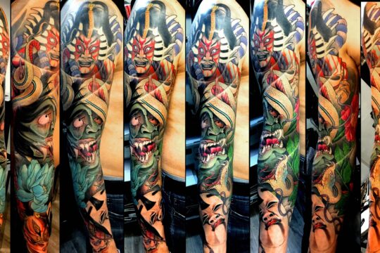 Tatouage japonais de kabuki
