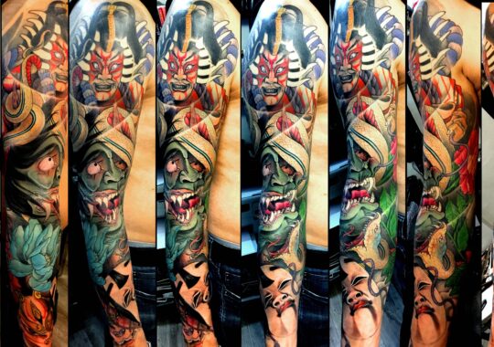 Tatouage japonais de kabuki