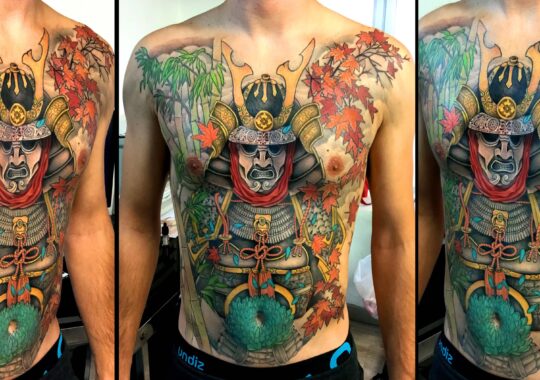 Tatouage japonais de samourai