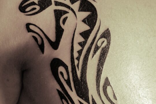 Tatouage maori tribal réalisé par un tatoueur à Aix-en-Provence