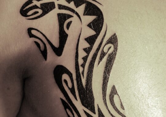Tatouage maori tribal réalisé par un tatoueur à Aix-en-Provence