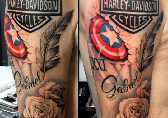 Tatouage de Captain America