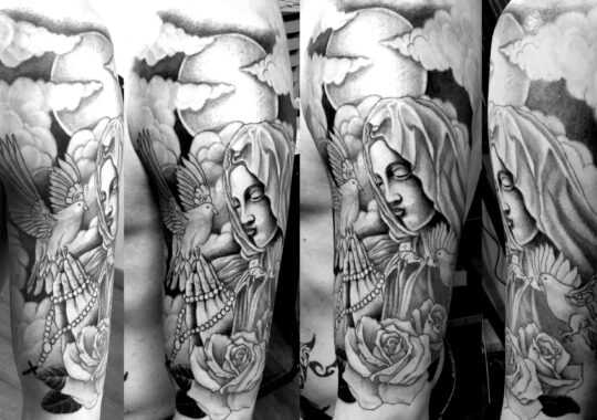 Tatouage réaliste réalisé par un tatoueur à Aix-en-Provence