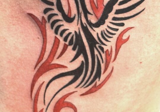 Tatouage tribal de phénix