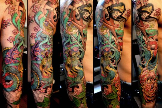 Tatouage japonais benzaiten