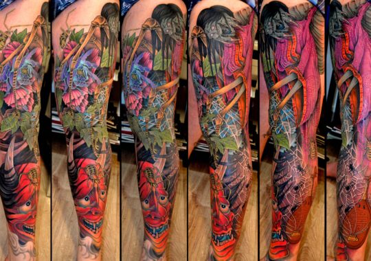 Tatouage japonais suikoden par un tatoueur à Aix-en-Provence